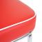 2er-Set Barhocker Avellino, Barstuhl Tresenhocker, Retro 50er Jahre Design, Kunstleder FSC ~ rot-wei