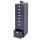 Rollcontainer Boston T851, Schubladenschrank Stahlschrank, 110x28x41cm 8 Schubladen ~ dunkelgrau