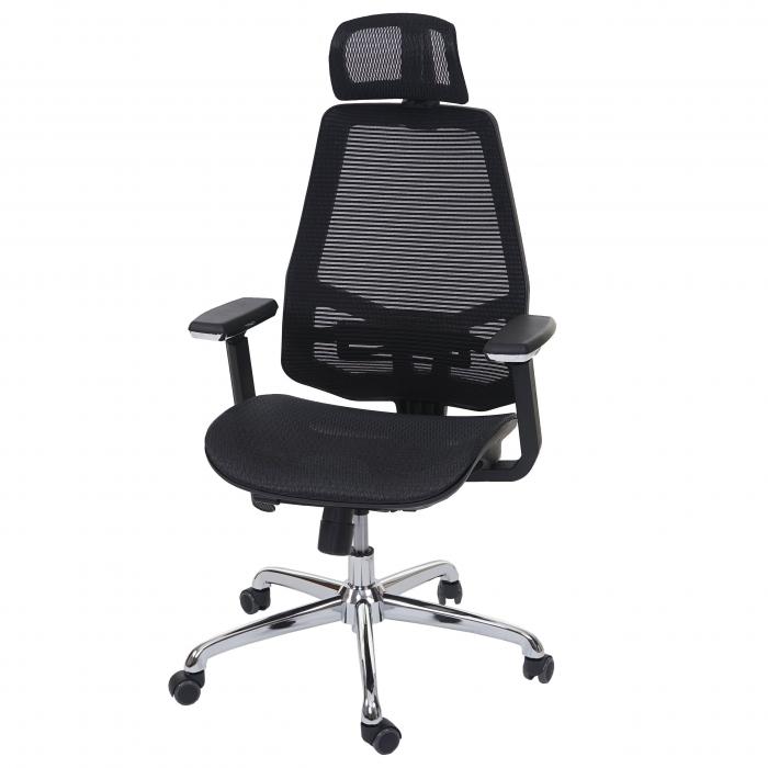 Bürostuhl HWC-A58, Schreibtischstuhl, Sliding-Funktion Stoff/Textil ISO9001  ~ schwarz/schwarz von Heute-Wohnen