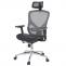 Brostuhl HWC-A61, Schreibtischstuhl, Sliding-Funktion Stoff/Textil ISO9001 ~ schwarz/grau