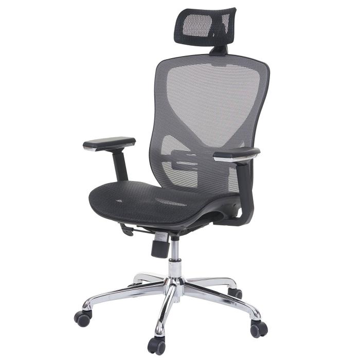 Brostuhl HWC-A61, Schreibtischstuhl, Sliding-Funktion Stoff/Textil ISO9001 ~ schwarz/grau