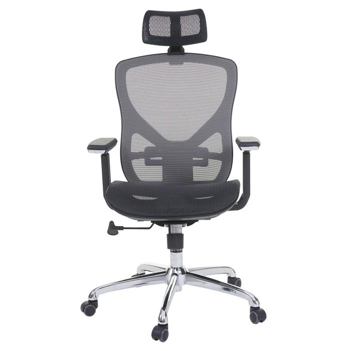 Brostuhl HWC-A61, Schreibtischstuhl, Sliding-Funktion Stoff/Textil ISO9001 ~ schwarz/grau