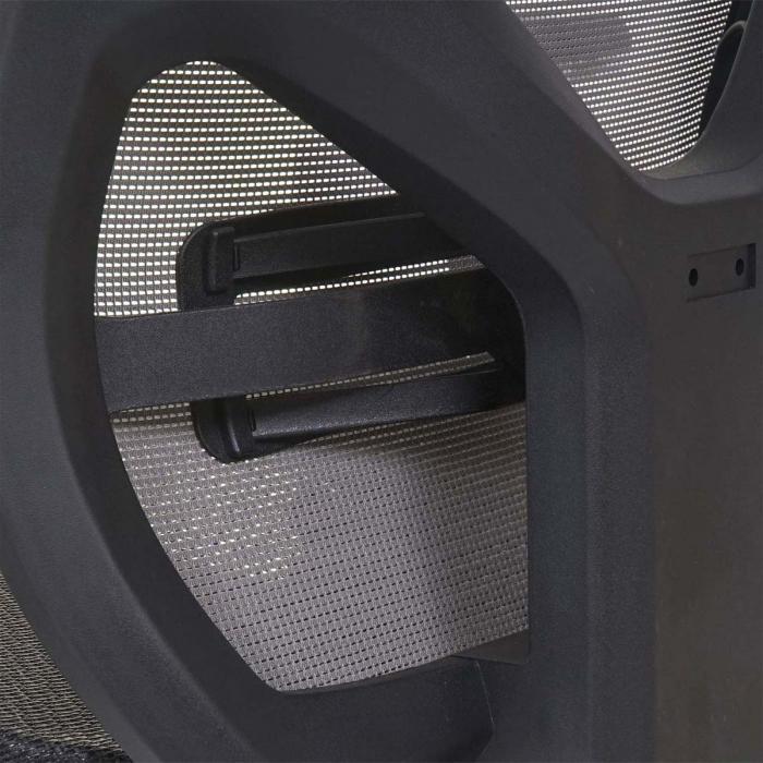 Brostuhl HWC-A61, Schreibtischstuhl, Sliding-Funktion Stoff/Textil ISO9001 ~ schwarz/grau