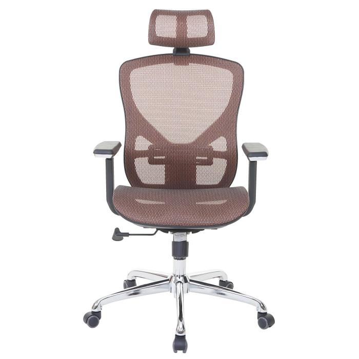 Brostuhl HWC-A61, Schreibtischstuhl, Sliding-Funktion Stoff/Textil ISO9001 ~ mandarin/mandarin