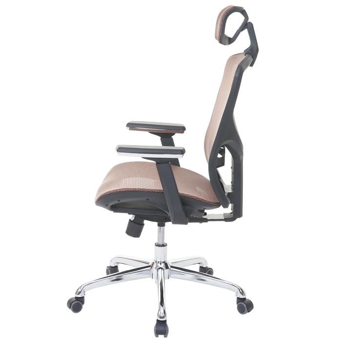 Brostuhl HWC-A61, Schreibtischstuhl, Sliding-Funktion Stoff/Textil ISO9001 ~ mandarin/mandarin
