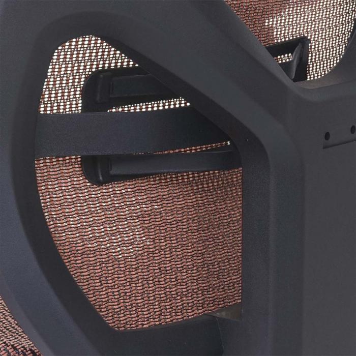 Brostuhl HWC-A61, Schreibtischstuhl, Sliding-Funktion Stoff/Textil ISO9001 ~ mandarin/mandarin