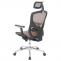Brostuhl HWC-A61, Schreibtischstuhl, Sliding-Funktion Stoff/Textil ISO9001 ~ mandarin/mandarin