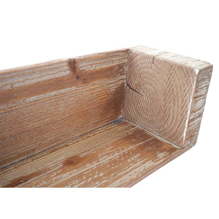 Wandregal HWC-A15, Hngeregal Bcherregal, Tanne Holz rustikal massiv MVG-zertifiziert ~ 60cm