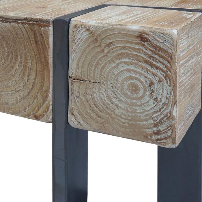 Couchtisch HWC-A15, Wohnzimmertisch, Tanne Holz rustikal massiv MVG-zertifiziert ~ naturfarben 90x90cm