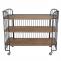 Rollwagen HWC-A43, Rollregal Servierwagen, Tanne Holz massiv Vintage 84x98x36cm
