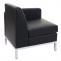 Sessel HWC-C19, Modular-Sofa Seitenteil rechts mit Armlehne, erweiterbar Kunstleder ~ schwarz