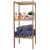 Badregal HWC-B18, Badezimmer Badschrank Standregal, Bambus ~ 80x34x33cm