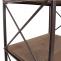 Bcherregal HWC-C10, Standregal Wohnregal, Echtholz Metall ~ 4 Ebenen, 142x60cm