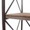 Bcherregal HWC-C10, Standregal Wohnregal, Echtholz Metall ~ 4 Ebenen, 142x60cm
