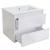 Waschbecken + Unterschrank HWC-B19, Waschbecken Waschtisch Badezimmer, hochglanz 50x60cm ~ weiß
