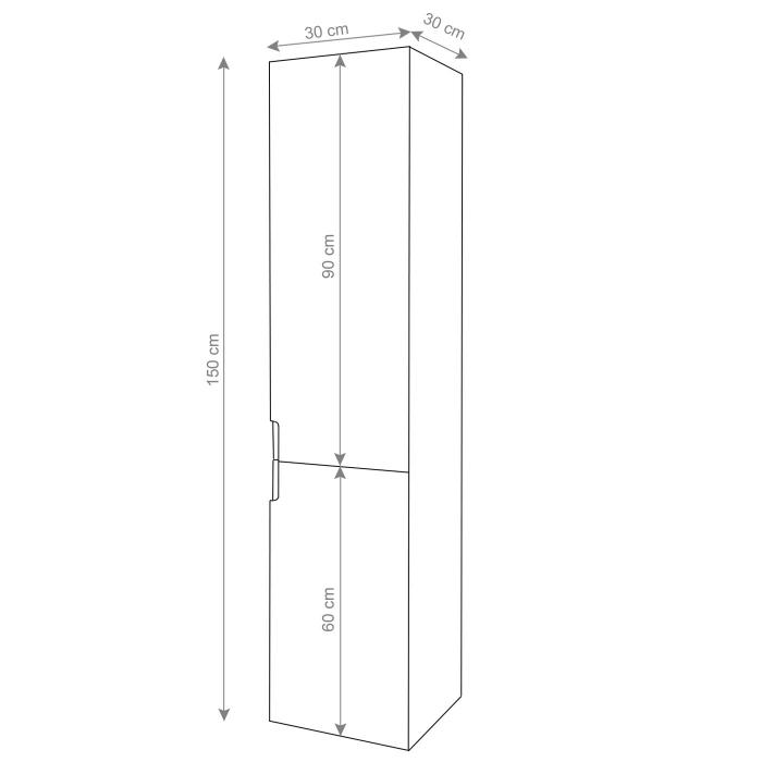 Badezimmerset XL HWC-B19, Waschtisch Wandspiegel 2x Hngeschrank, hochglanz ~ wei