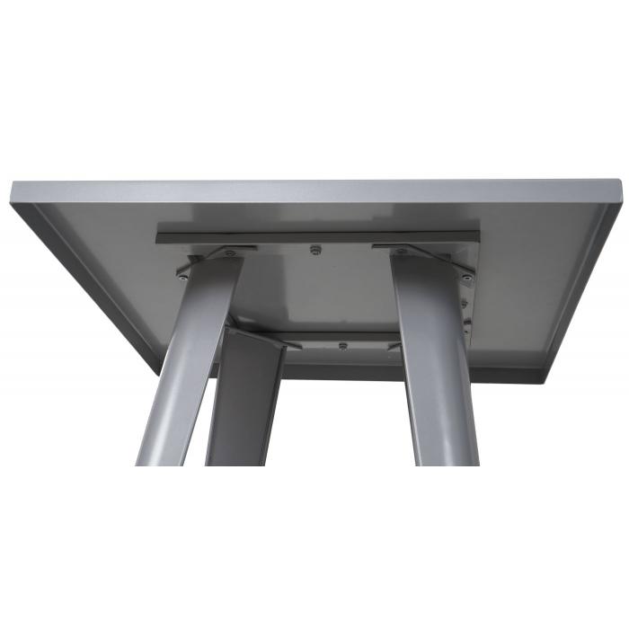 Stehtisch HWC-A73, Bistrotisch Bartisch, Metall Industriedesign 105x60x60cm ~ grau