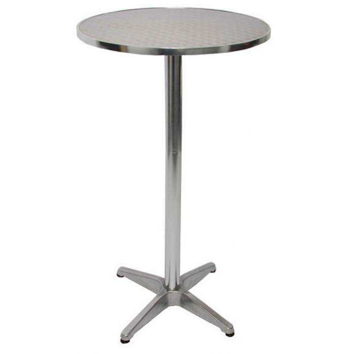 Alu-Stehtisch + Bistrotisch, hhenverstellbar 70/110cm, =60cm ~ klappbar