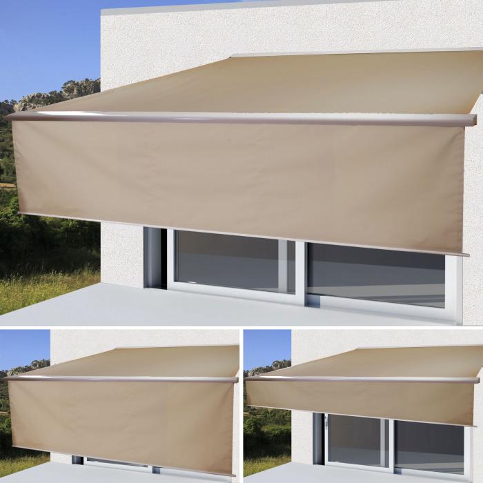 Elektrische Vollkassetten-Markise T124, 4x3m ausfahrbarer Volant ~ Polyester Sand