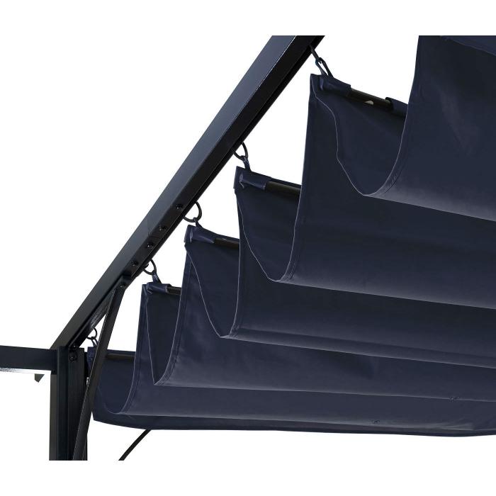 Ersatzbezug 320x250cm fr Dach Pergola Pavillon HWC-C42 3x3m ~ blau