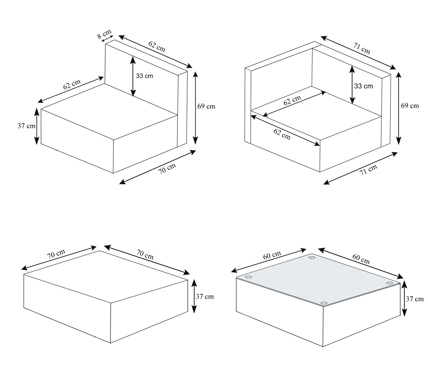 Poly-Rattan-Garnitur HWC-D24 Bemaung