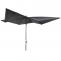 Luxus-Sonnenschirm HWC-A37, Marktschirm Gartenschirm, 3x3m (4,24m) Polyester/Alu 10kg ~ anthrazit ohne Stnder