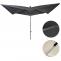Luxus-Sonnenschirm HWC-A37, Marktschirm Gartenschirm, 3x3m (4,24m) Polyester/Alu 10kg ~ anthrazit ohne Stnder
