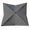 Luxus-Sonnenschirm HWC-A37, Marktschirm Gartenschirm, 3x3m (4,24m) Polyester/Alu 10kg ~ anthrazit ohne Stnder