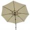 Gastronomie-Ampelschirm HWC-A39, Sonnenschirm, schwenkbar drehbar  3,5m Polyester/Alu 34kg ~ creme mit Stnder