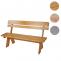 Holzbank Gartenbank Parkbank Oslo 148cm Gastronomie-Qualitt massiv ~ honigbraun lackiert