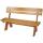 Holzbank Gartenbank Parkbank Oslo 148cm Gastronomie-Qualitt massiv ~ honigbraun lackiert