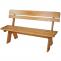 Holzbank Gartenbank Parkbank Oslo 148cm Gastronomie-Qualitt massiv ~ honigbraun lackiert