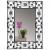 Wandspiegel Messina, Spiegel Metall, Barock Antik ~ Blume, 80x60cm