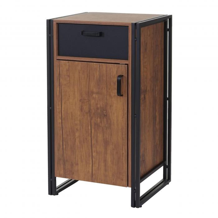 Kommode HWC-A27, Schrank Schubladenschrank, 90x50x43cm 3D-Struktur MVG-zertifiziert, Wildeiche-Optik