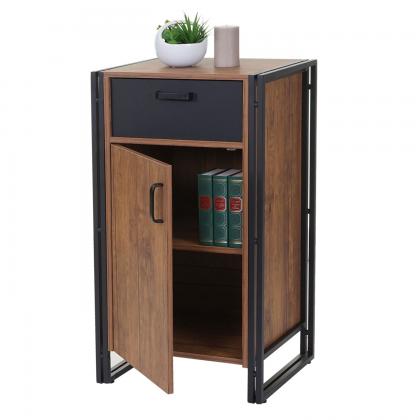 Kommode HWC-A27, Schrank Schubladenschrank, 90x50x43cm 3D-Struktur MVG-zertifiziert, Wildeiche-Optik