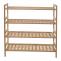 Schuhregal HWC-B53, Regal Bcherregal Badregal Standregal, Bambus ~ 4 Bden