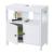 Waschbeckenunterschrank HWC-B63, Badschrank Badezimmer Unterschrank Waschtischunterschrank, 60x60x30cm ~ weiß