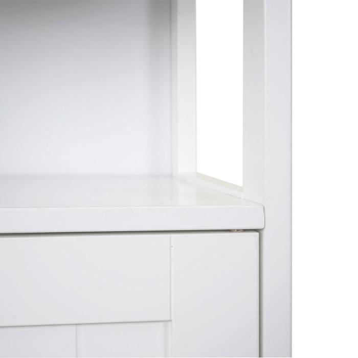 Waschbeckenunterschrank HWC-B63, Badschrank Badezimmer Unterschrank Waschtischunterschrank, 60x60x30cm ~ wei