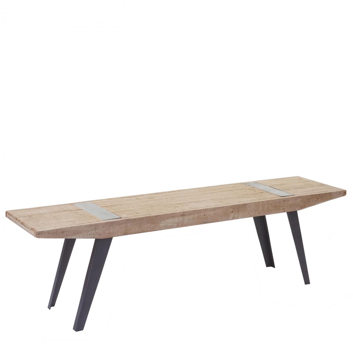Sitzbank HWC-A15b, Esszimmerbank Bank, Tanne Holz rustikal massiv MVG-zertifiziert 160cm