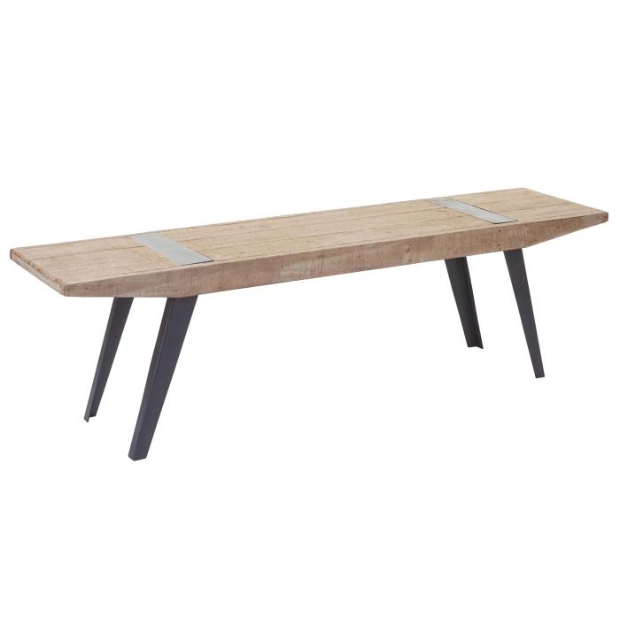 Sitzbank HWC-A15b, Esszimmerbank Bank, Tanne Holz rustikal massiv MVG-zertifiziert 160cm