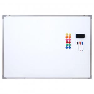 Whiteboard HWC-C84, Magnettafel Memoboard Pinnwand, inkl. Zubehr ~ 110x80cm