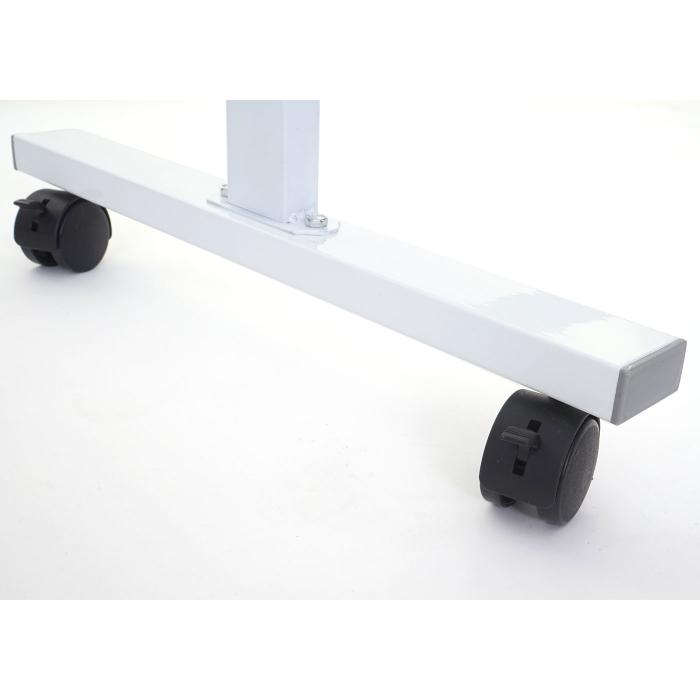 Whiteboard HWC-C85, Magnettafel Memoboard Pinnwand, mobil rollbar inkl. Zubehör ~ 120x90cm