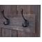 Wandgarderobe HWC-C89 Welcome, Garderobenpaneel Garderobe, Shabby-Look Vintage, 4 Haken 90x60cm ~ braun, shabby