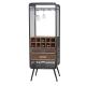 Weinregal HWC-C91, Flaschenregal Barschrank Weinstnder fr 10 Flaschen, Tanne Holz Vintage 157x57x38cm