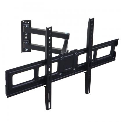TV-Wandhalterung HWC-C94, Monitor-Halter, kaltgewalzt neigbar schwenkbar ausziehbar 32-65 Zoll Vesa bis 600mm