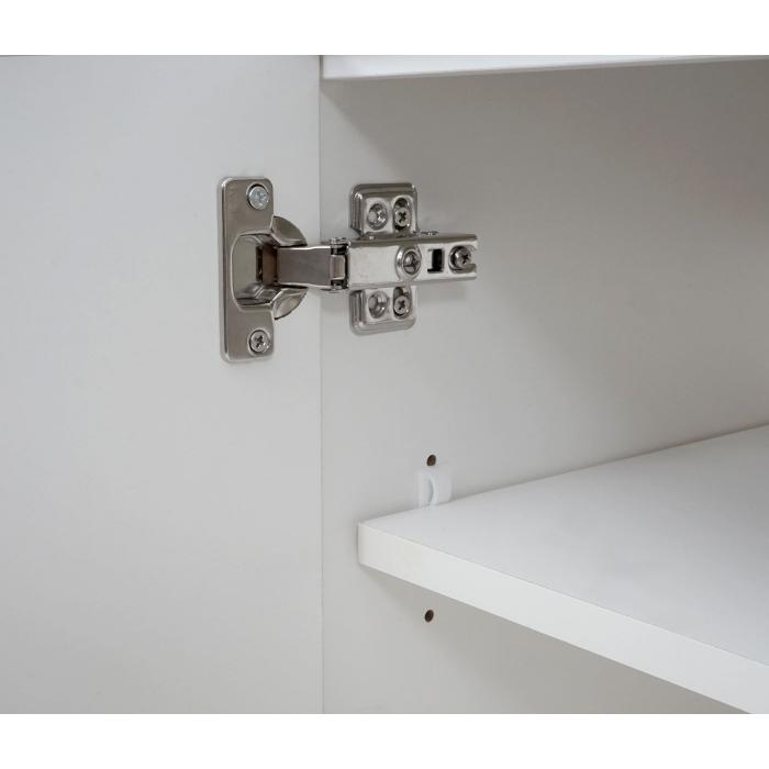 Waschbeckenunterschrank HWC-D16, Waschtischunterschrank Waschtisch Unterschrank Badmbel, MVG hochglanz 90cm ~ wei
