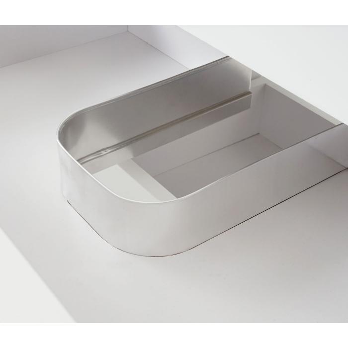 Premium Waschbeckenunterschrank HWC-D16, Waschtischunterschrank Waschtisch Badmbel, hochglanz 90cm ~ wei