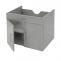 Waschbeckenunterschrank HWC-D16, Waschtischunterschrank Waschtisch Unterschrank Badmbel, FSC hochglanz 60cm ~ grau