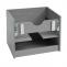 Waschbeckenunterschrank HWC-D16, Waschtischunterschrank Waschtisch Unterschrank Badmbel, FSC hochglanz 60cm ~ grau