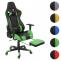Relax-Brostuhl HWC-D25 XXL, Schreibtischstuhl Gamingstuhl, 150kg belastbar Fusttze ~ schwarz/grn